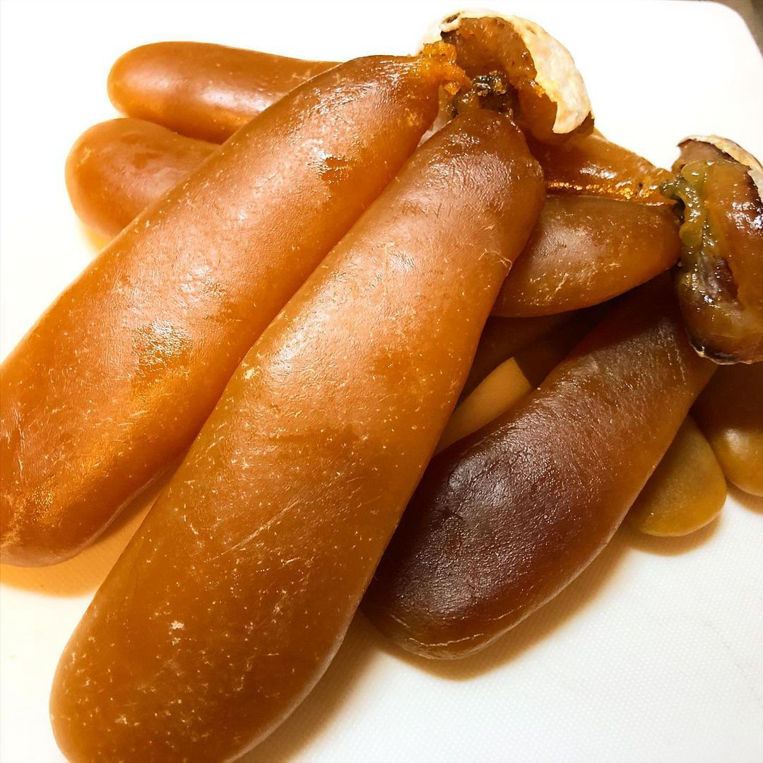 カラスミ完成しましたー！ お客様にお出しできる日が楽しみです(^^)